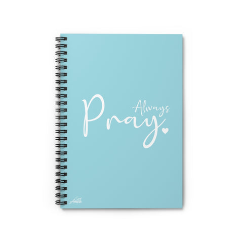 Always Pray Simple Prayer Journal (Blue)