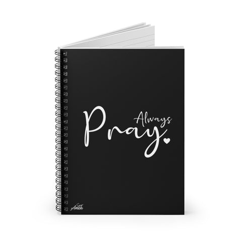 Always Pray Simple Prayer Journal (Black)