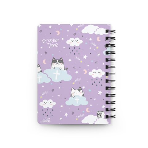 My Little Prayer Book Cat Clouds (Purple)