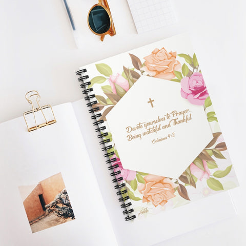 Colossians 4:2 Floral Cover Prayer Notebook