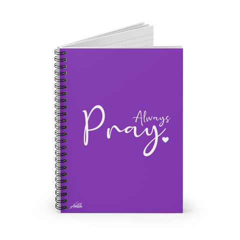 Always Pray Simple Prayer Journal (Purple)