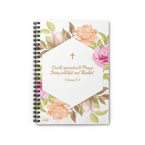 Colossians 4:2 Floral Cover Prayer Notebook