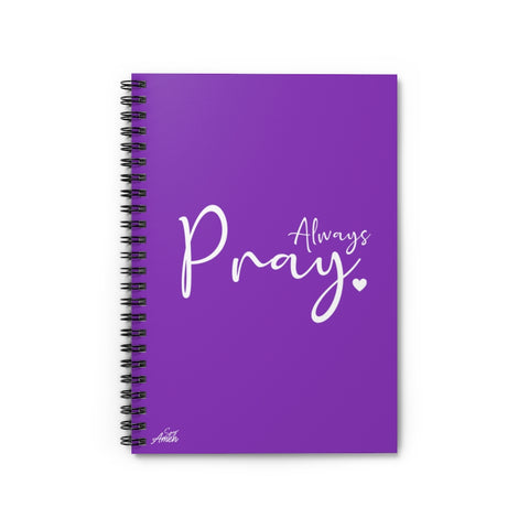 Always Pray Simple Prayer Journal (Purple)